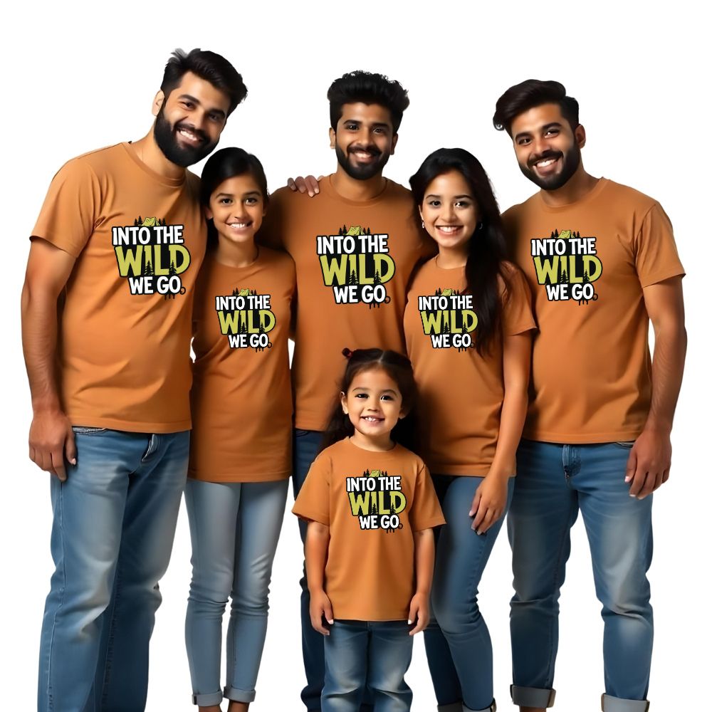 Into the Wild we go Group Family Tshirts for Vacation