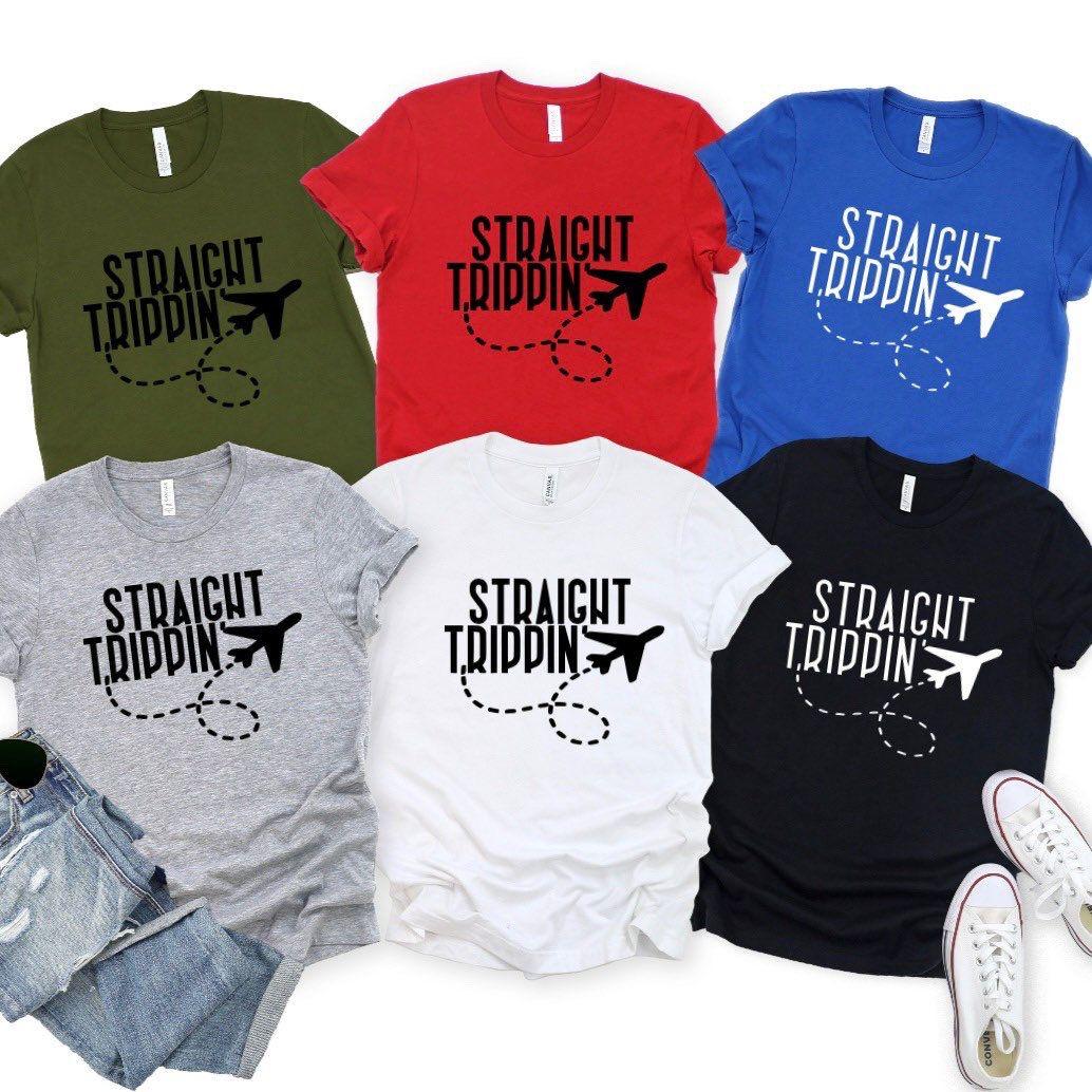 Straight Tripping Customised Destination Family Vacation Group Tshirts