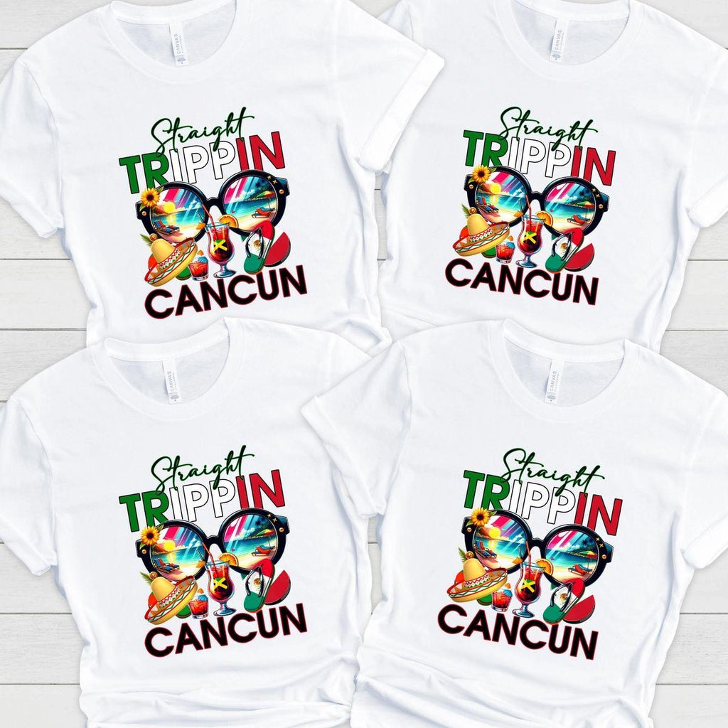 Straight Tripping Customised Destination Family Vacation Group Tshirts
