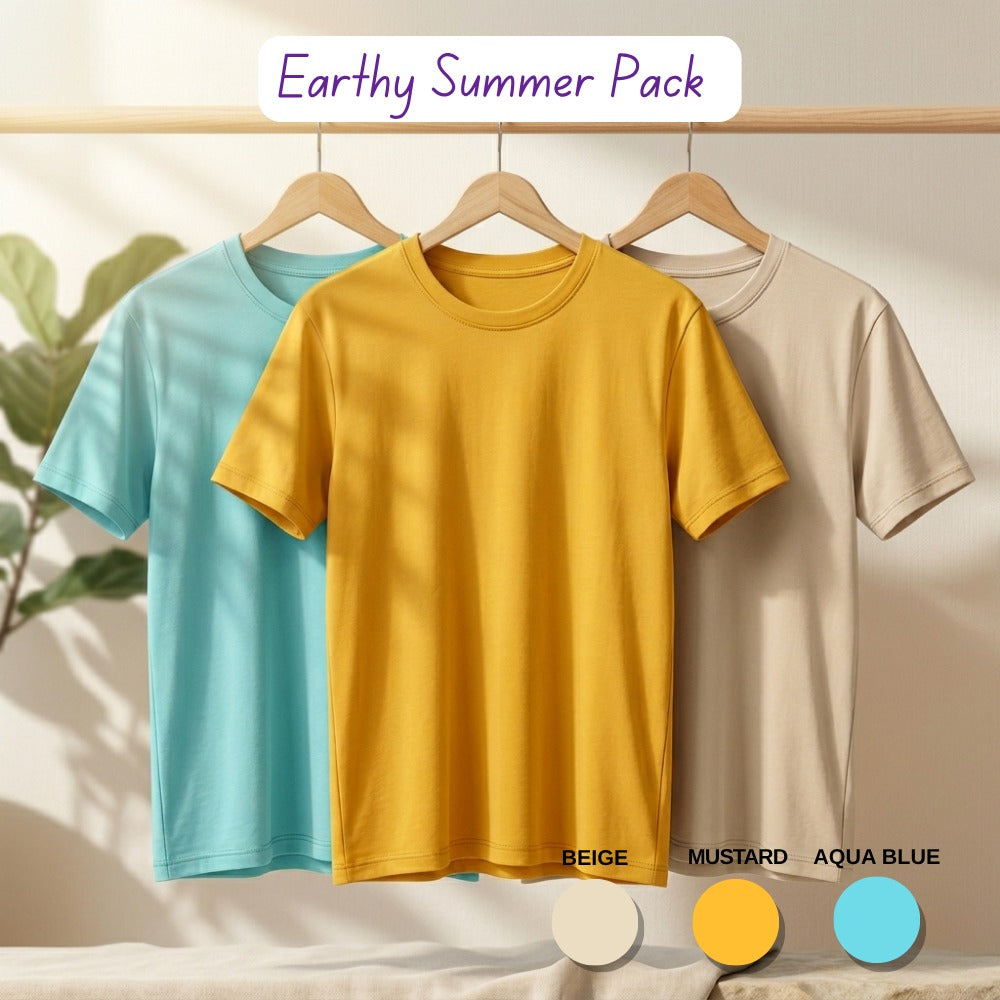 Earthly Summer Combo- Value Pack Tshirts